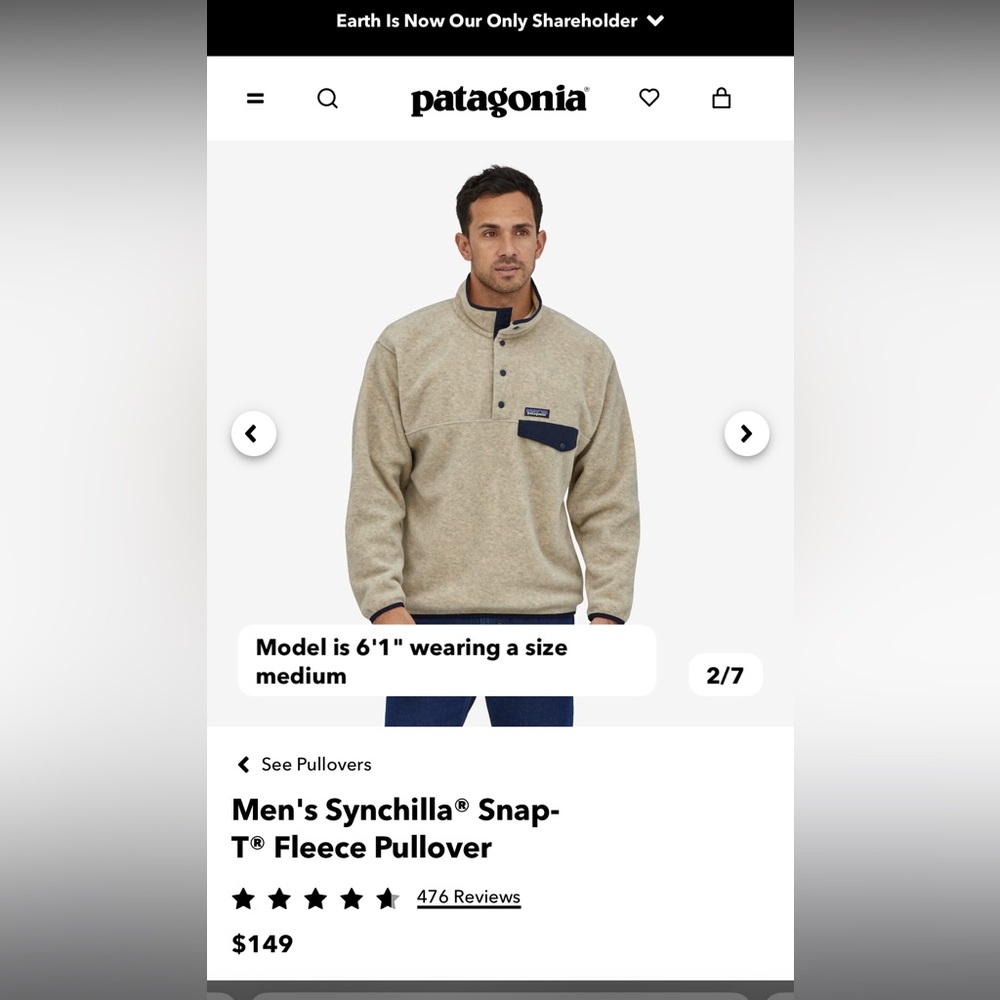 Patagonia Synchilla Snap T Pullover